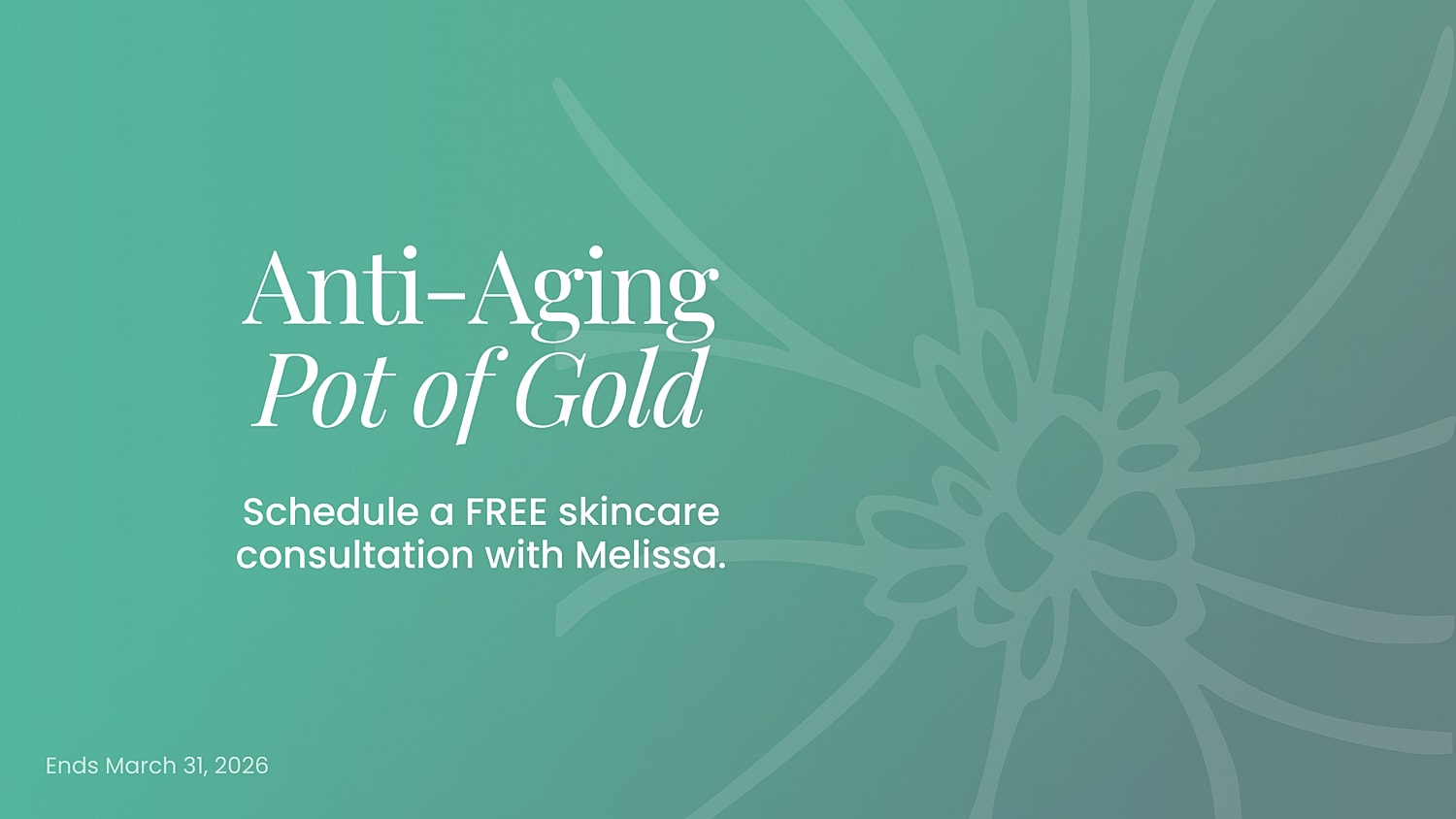 Microneedling offer advertisement with skincare treatment.